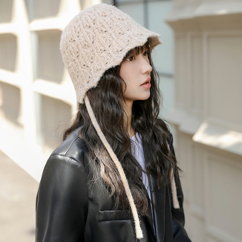 Women Self Design Beanie