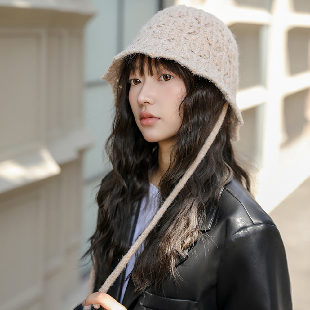 Women Self Design Beanie