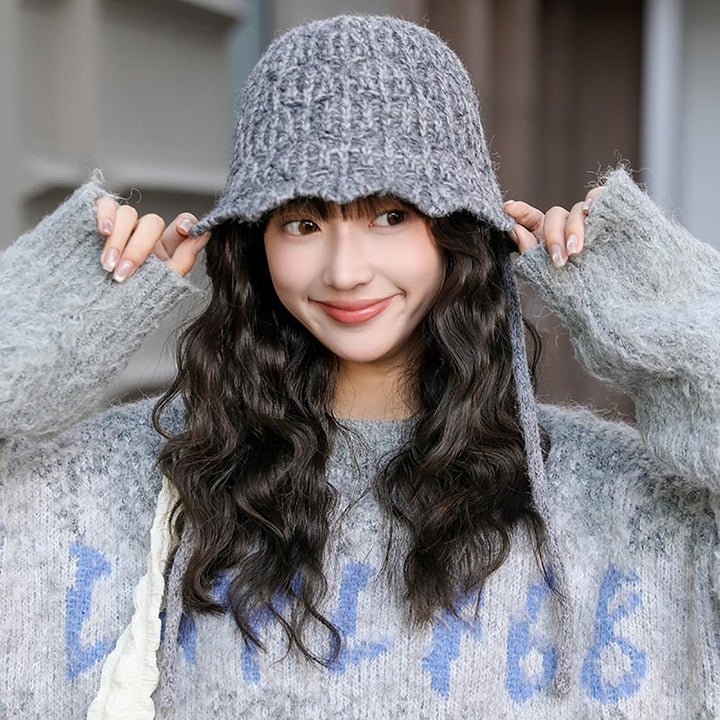 Women Self Design Beanie