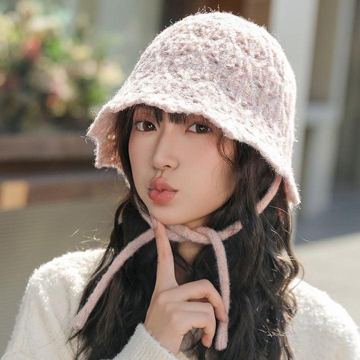 Women Self Design Beanie