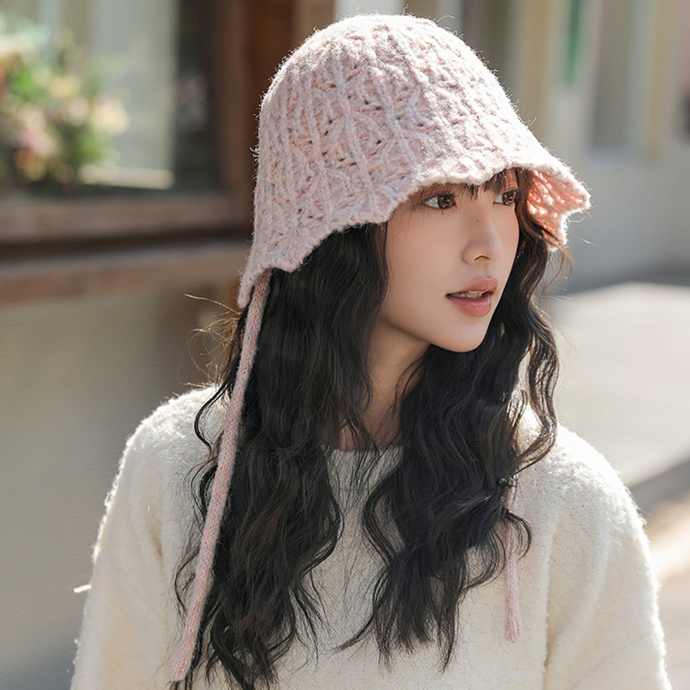 Women Self Design Beanie
