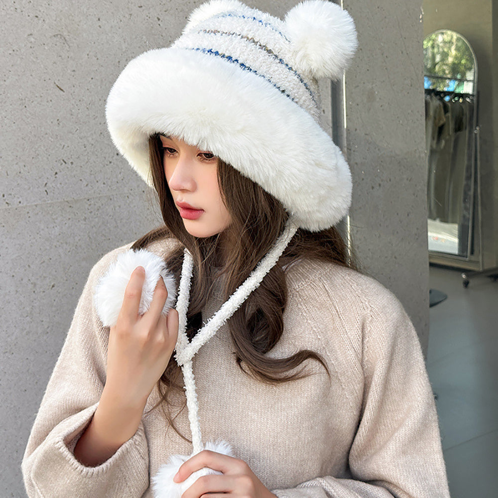 Women Self Design Beanie Caps