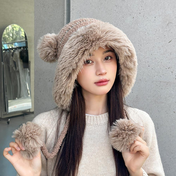 Women Self Design Beanie Caps