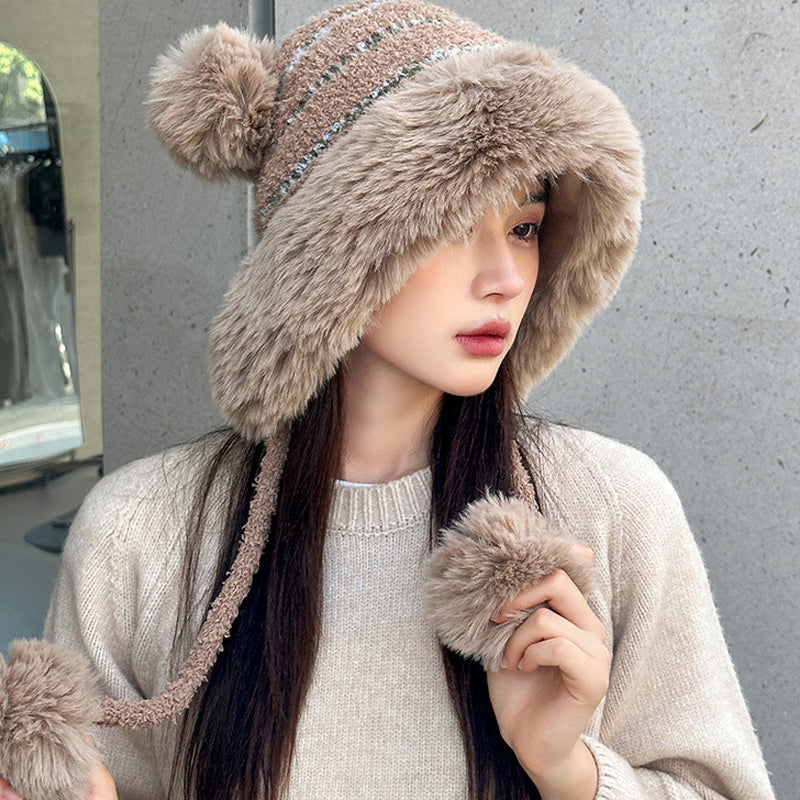 Women Self Design Beanie Caps