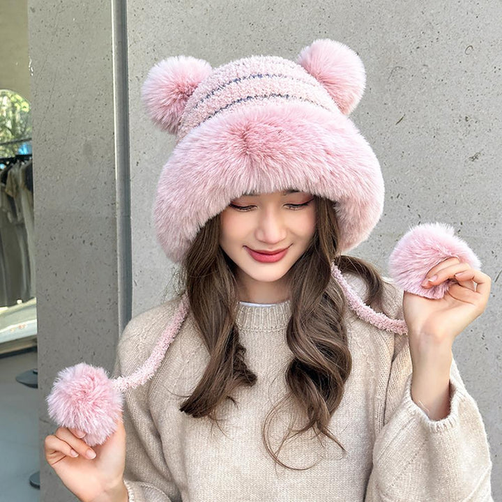 Women Self Design Beanie