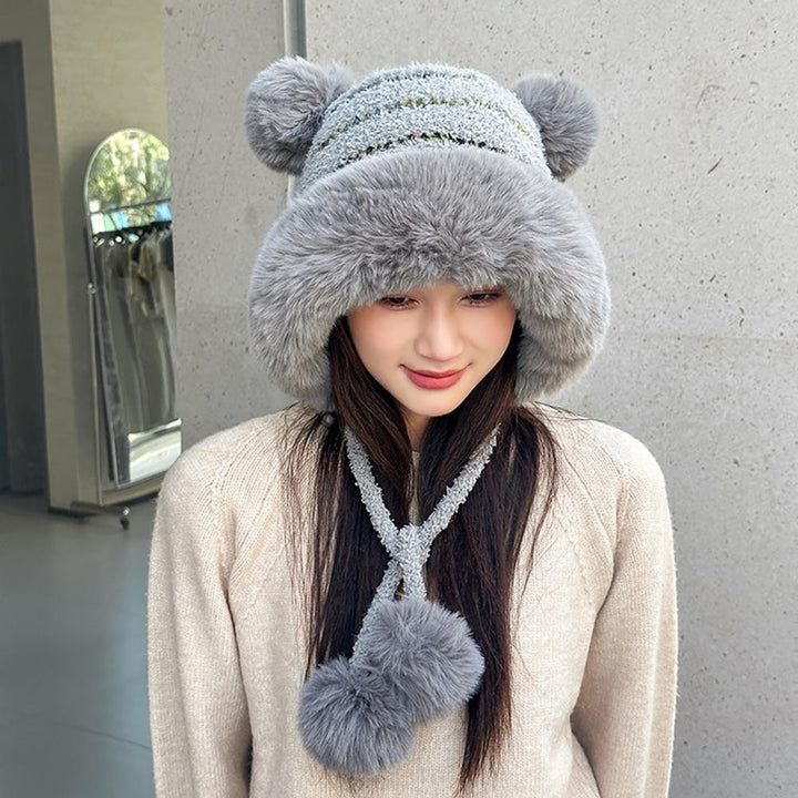 Women Self Design Beanie