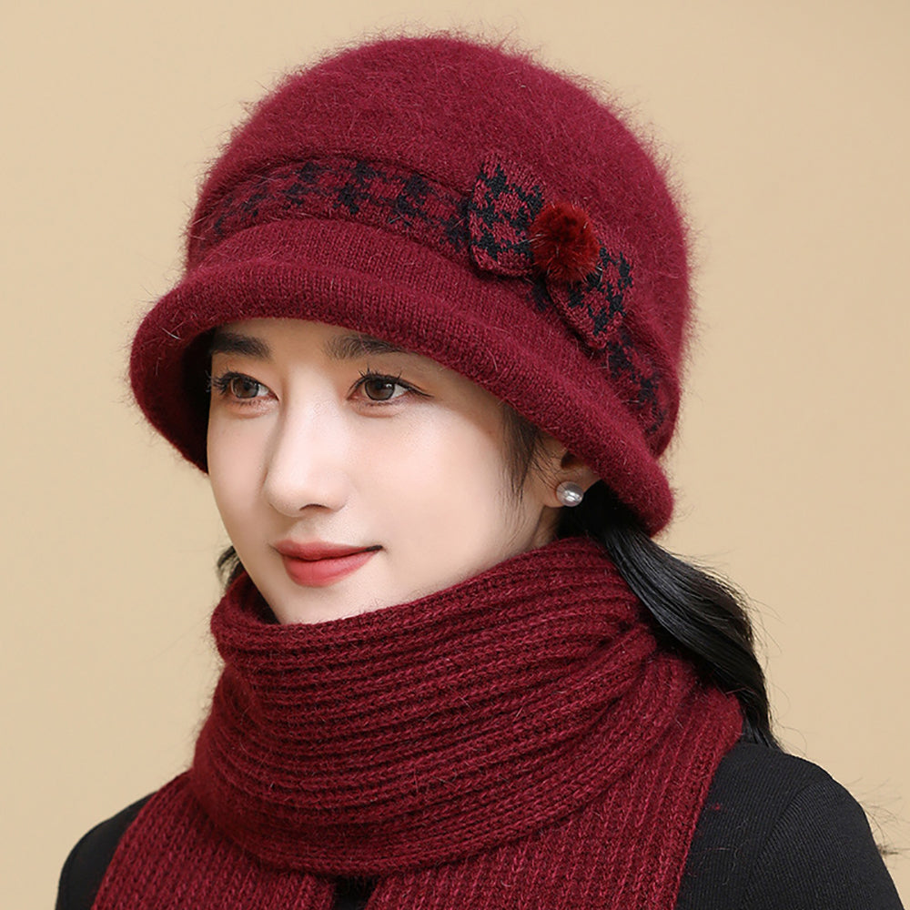 Women Self Design Beanie
