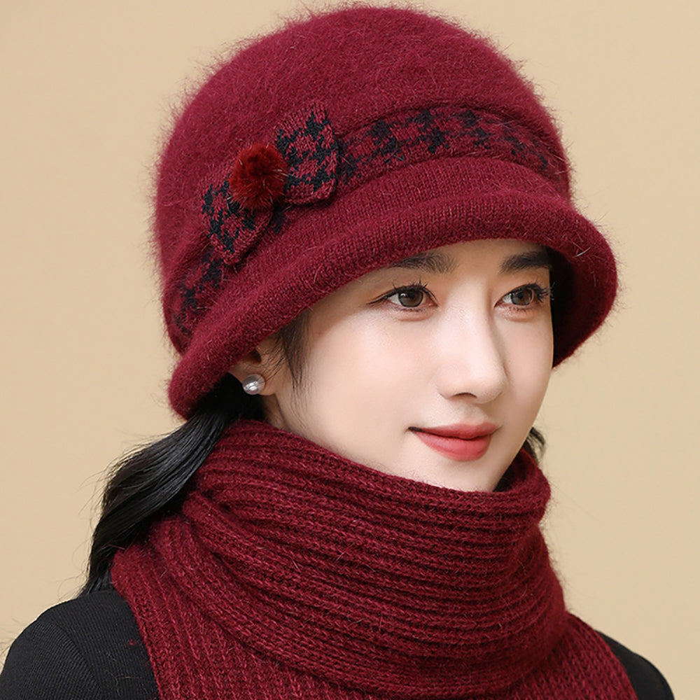 Women Self Design Beanie