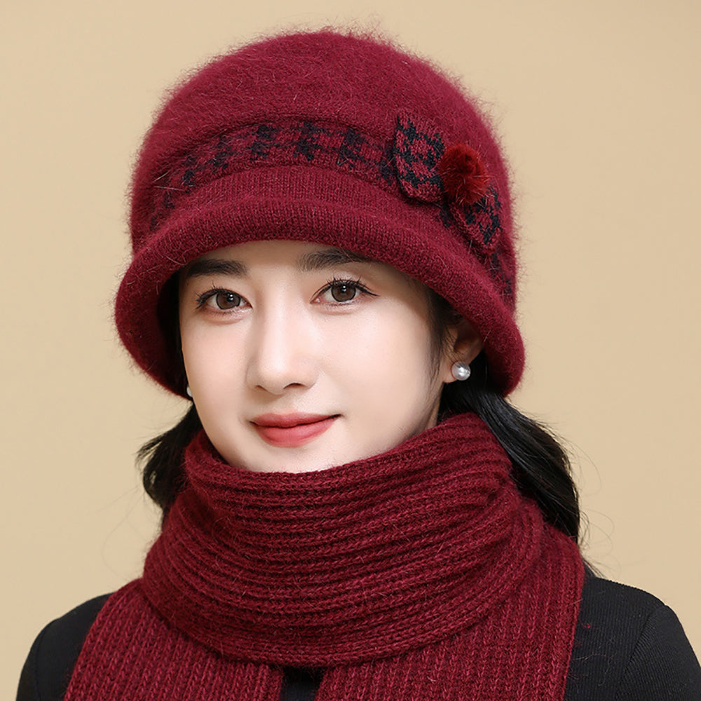 Women Self Design Beanie