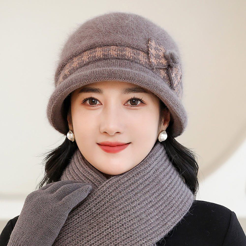 Women Self Design Beanie