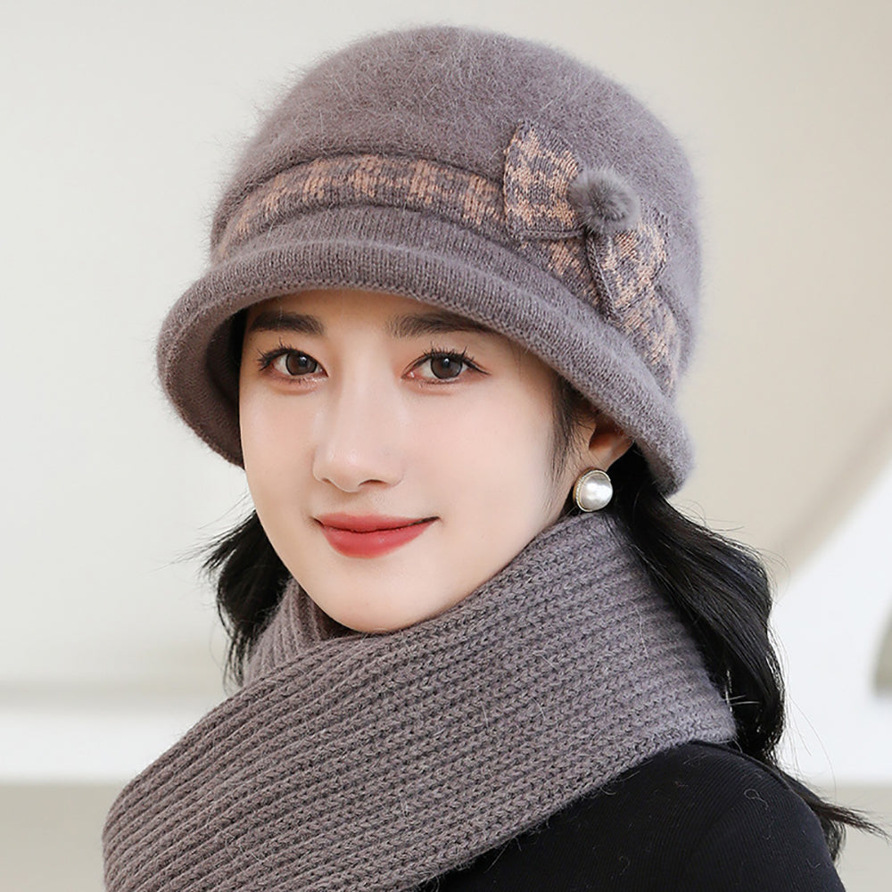 Women Self Design Beanie