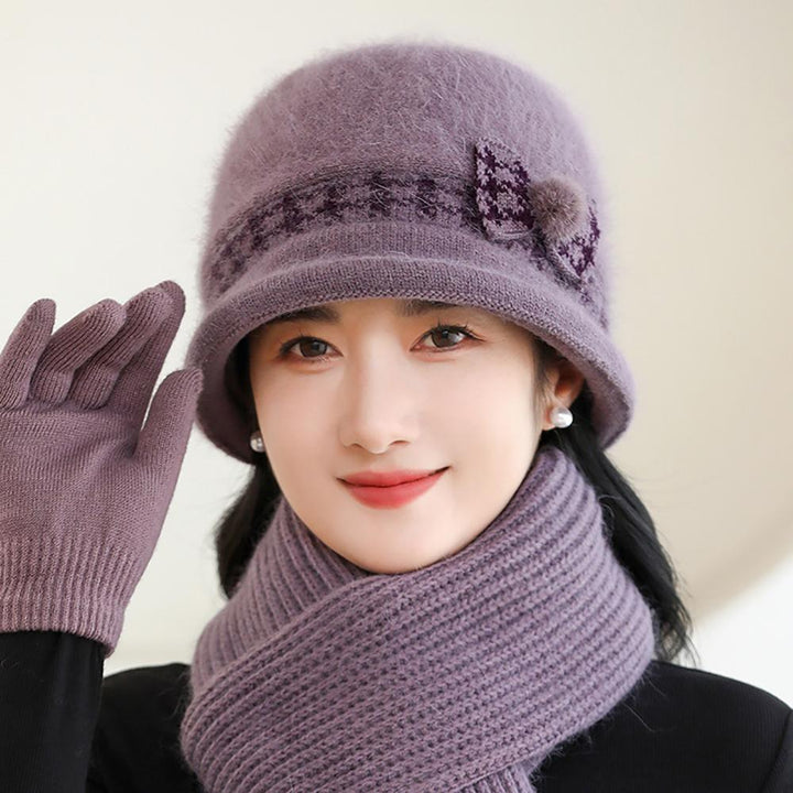 Women Self Design Beanie