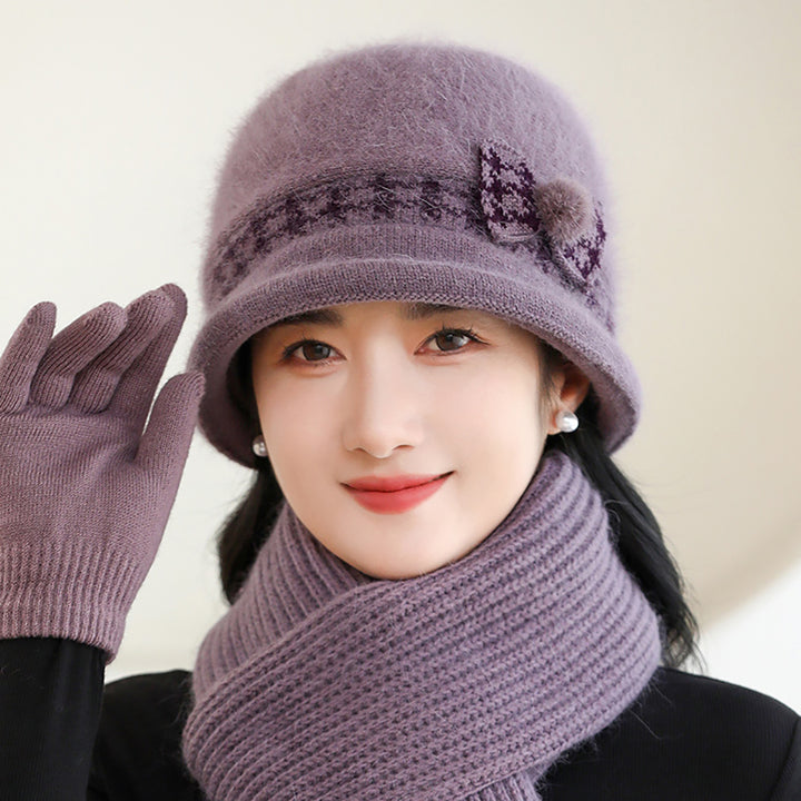 Women Self Design Beanie