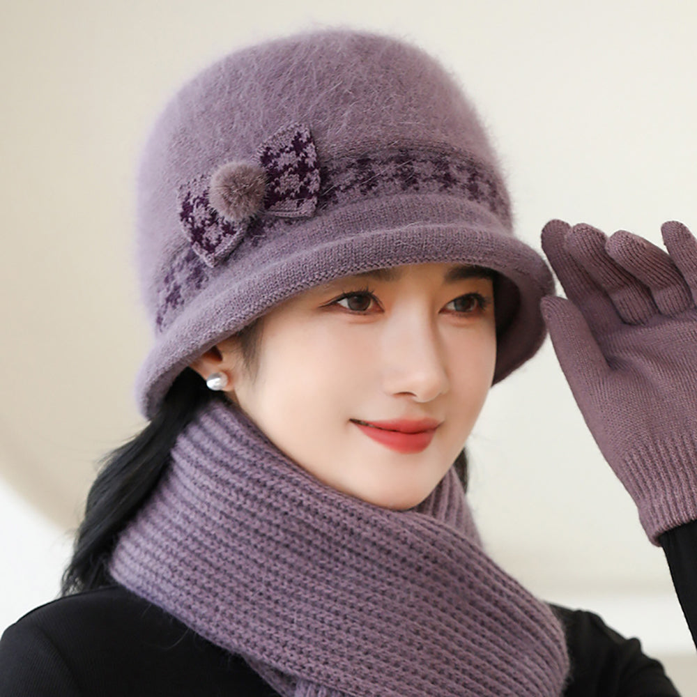 Women Self Design Beanie