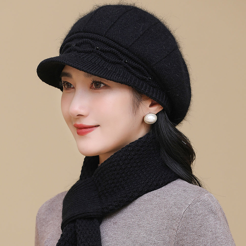 Women Self Design Visor Cap