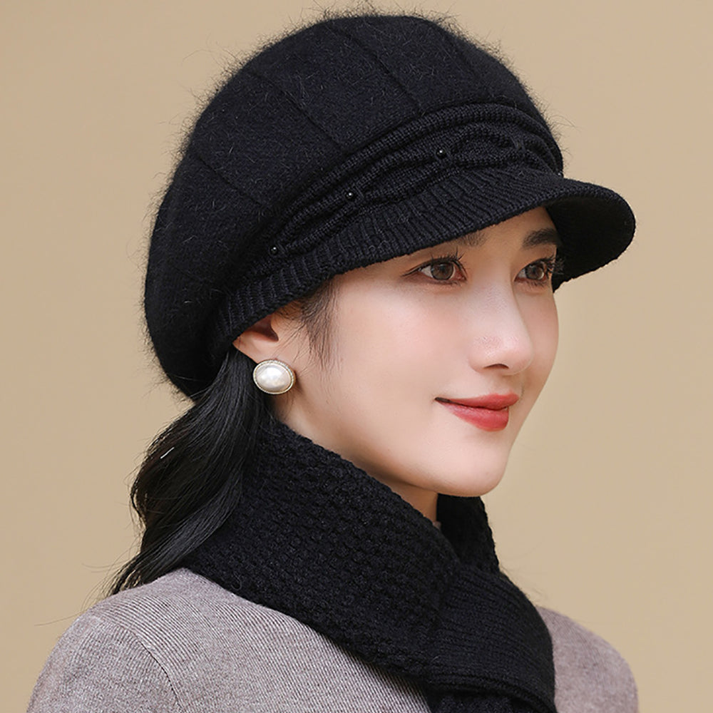 Women Self Design Visor Cap