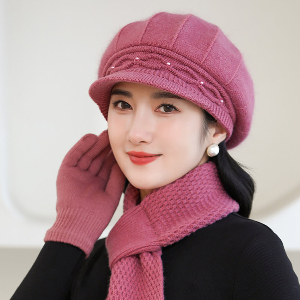 Women Self Design Beanie