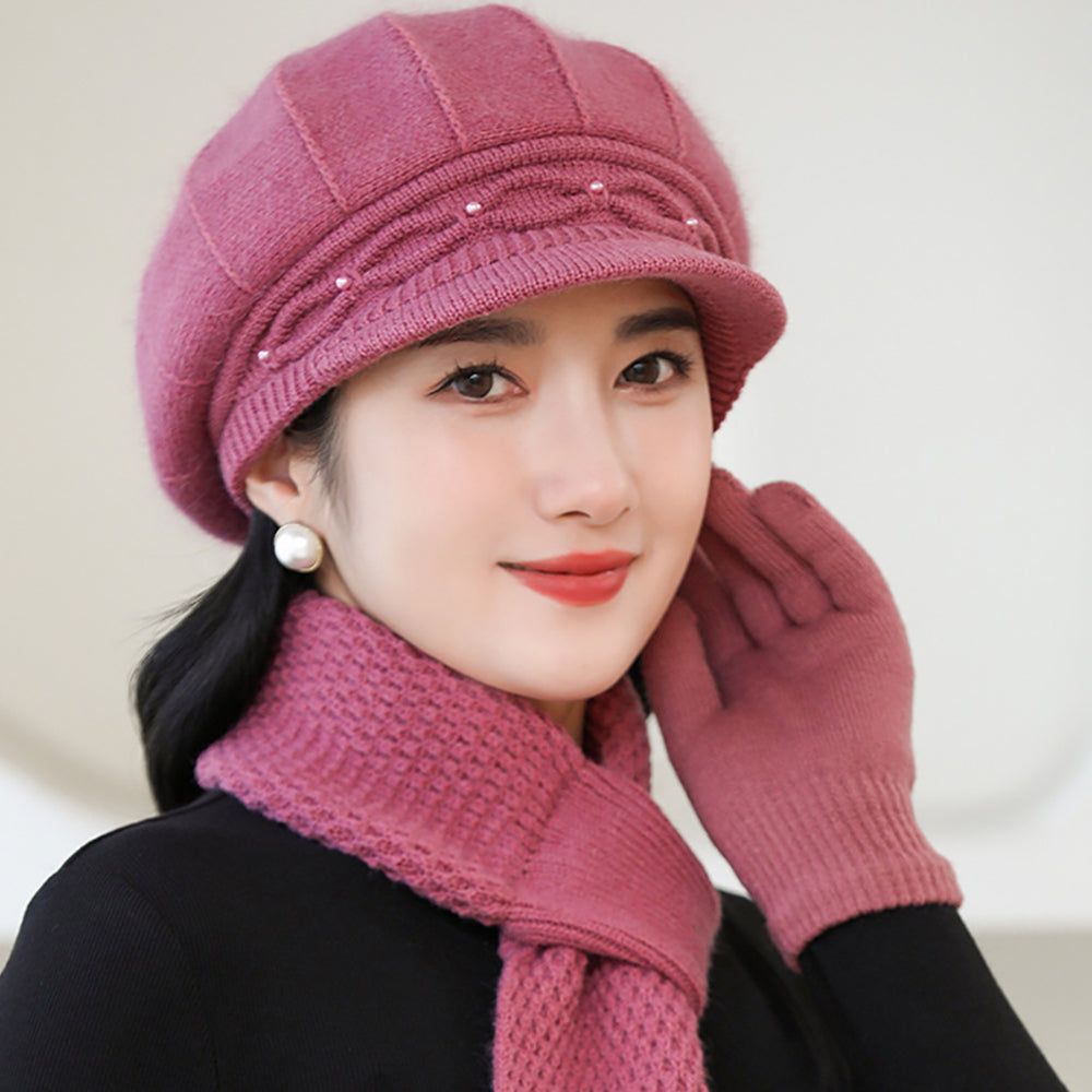 Women Self Design Beanie