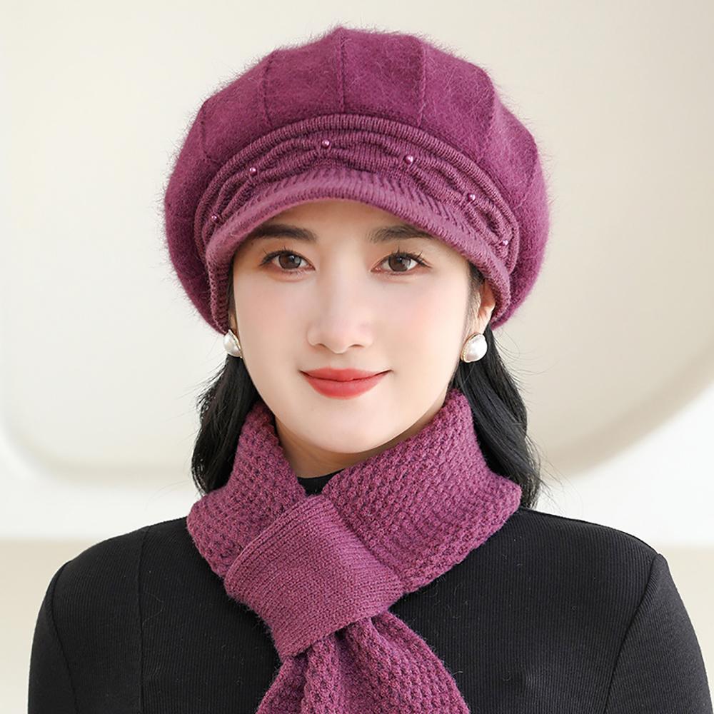 Women Self Design Ascot Cap
