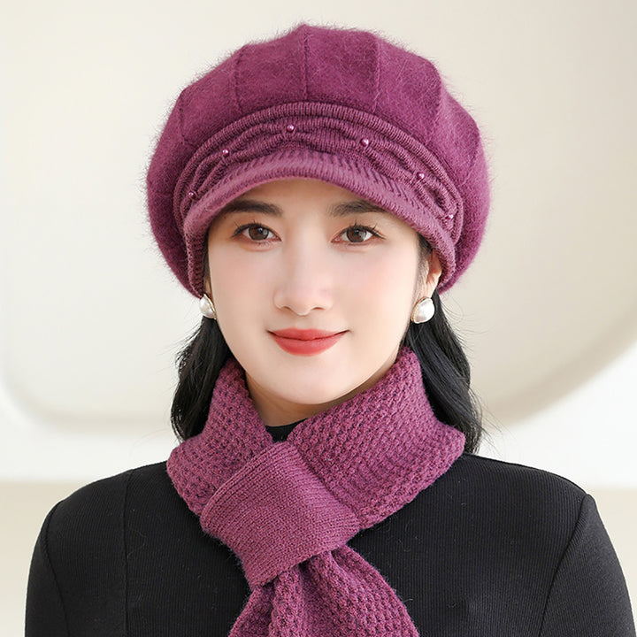 Women Self Design Ascot Cap