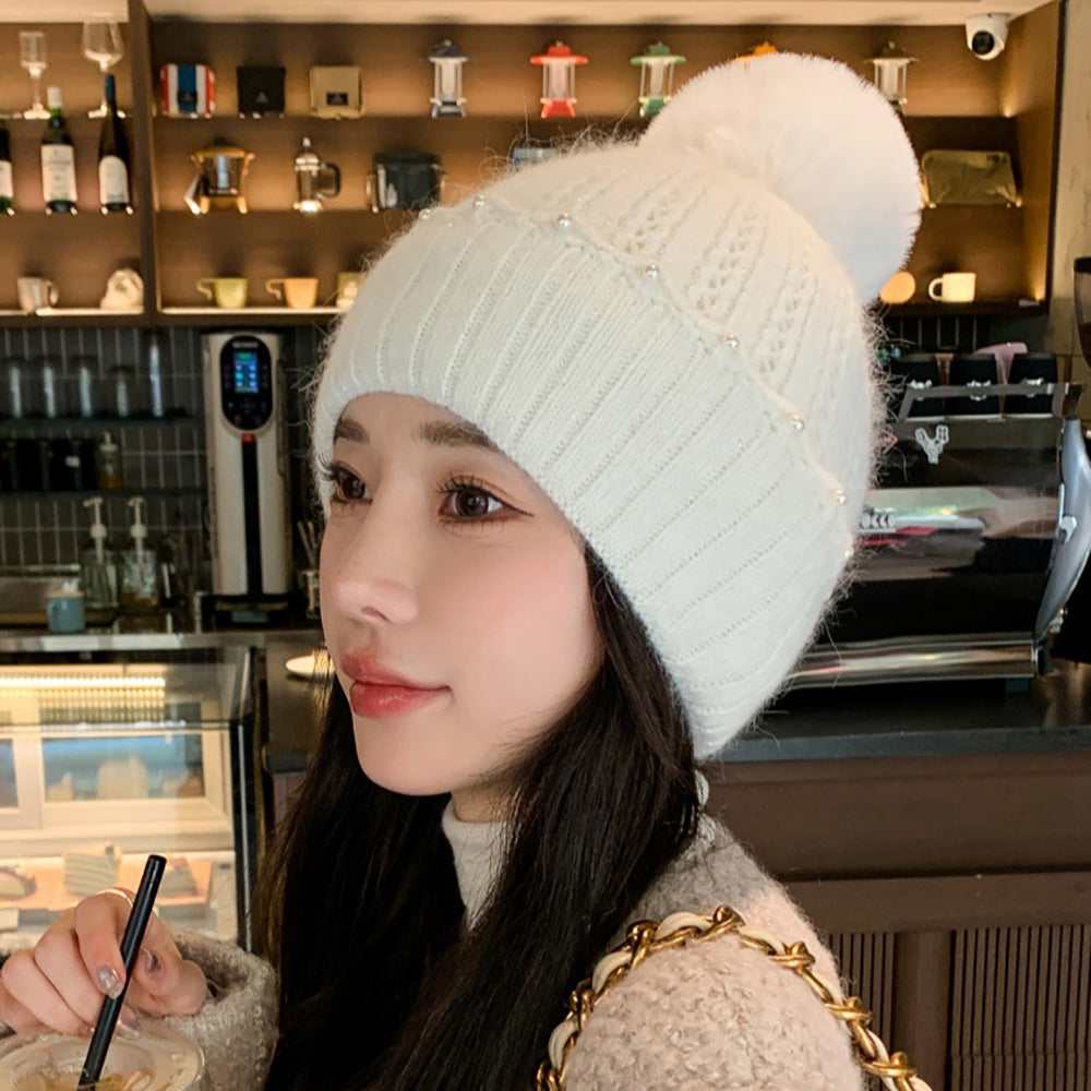 Women Self Design Beanie
