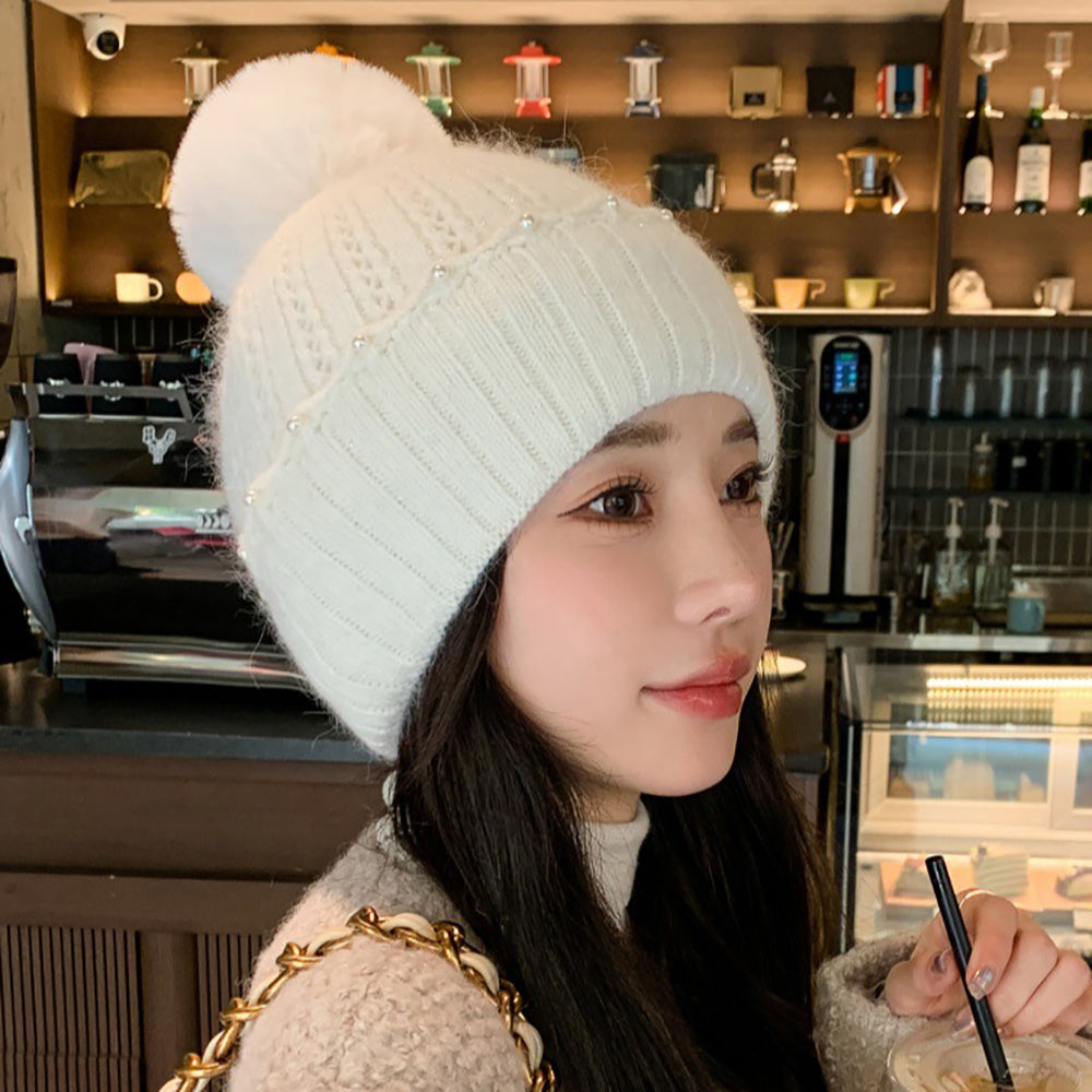 Women Self Design Beanie