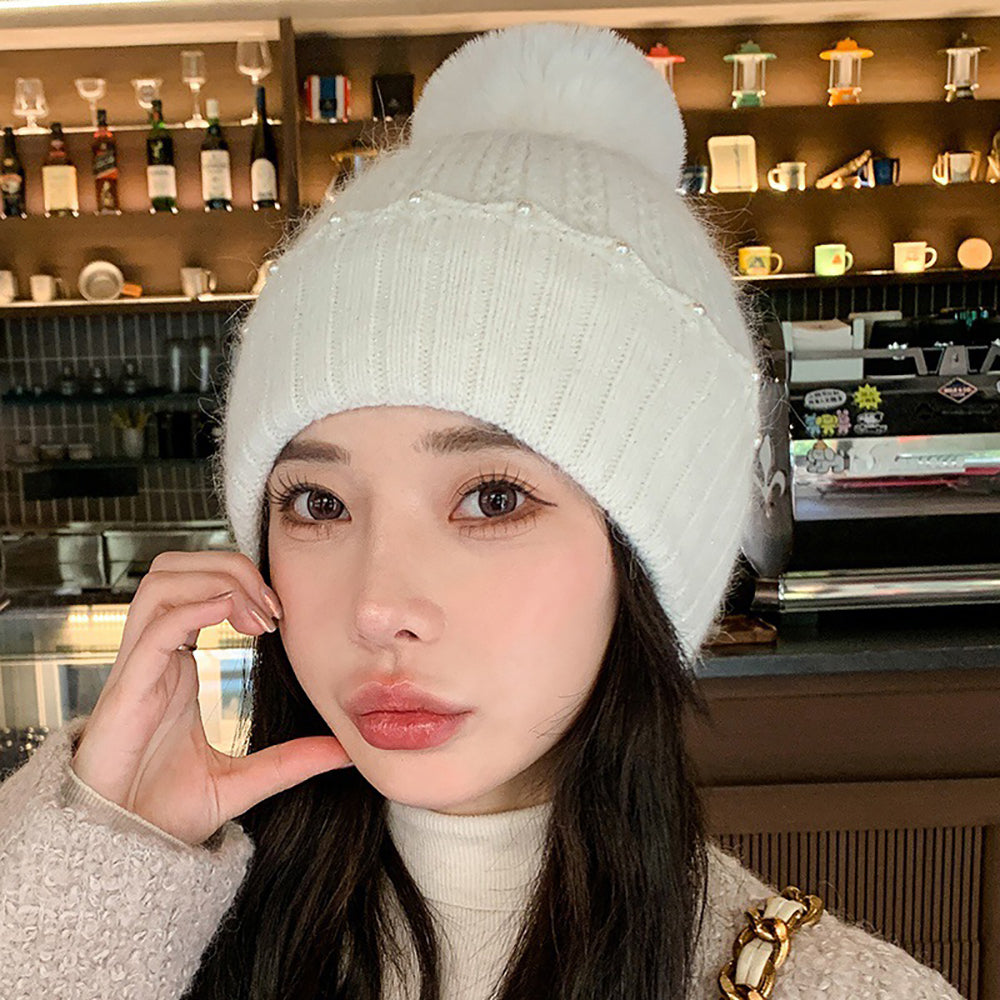 Women Self Design Beanie