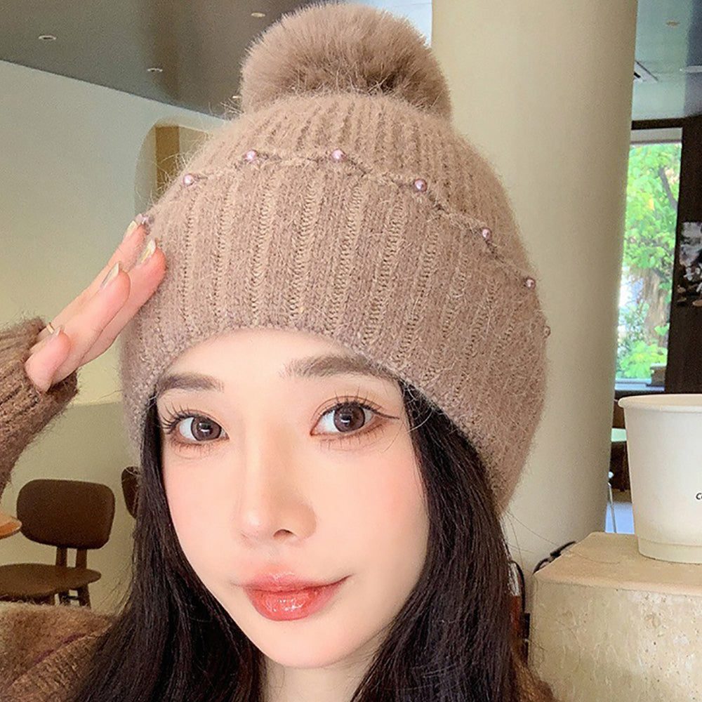 Women Self Design Beanie