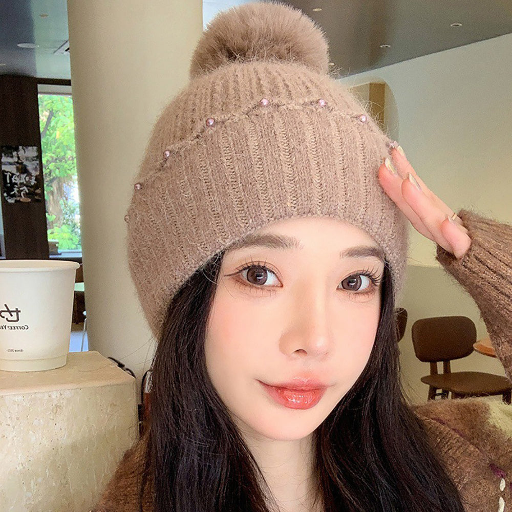 Women Self Design Beanie