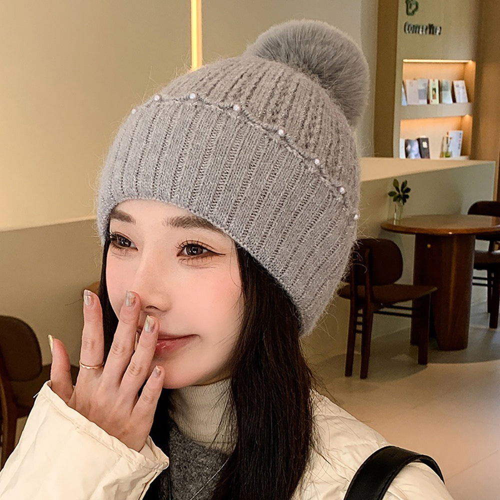 Women Self Design Beanie