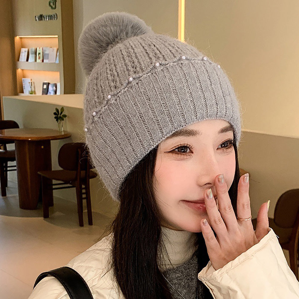 Women Self Design Beanie
