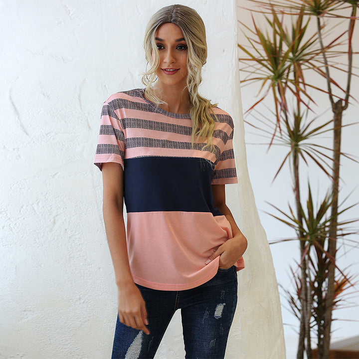 Pink Striped Top