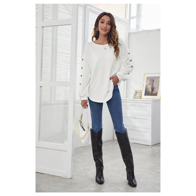 Women White Pullover
