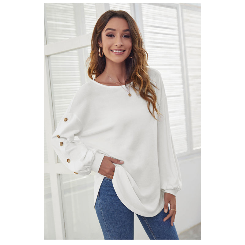 Women White Pullover