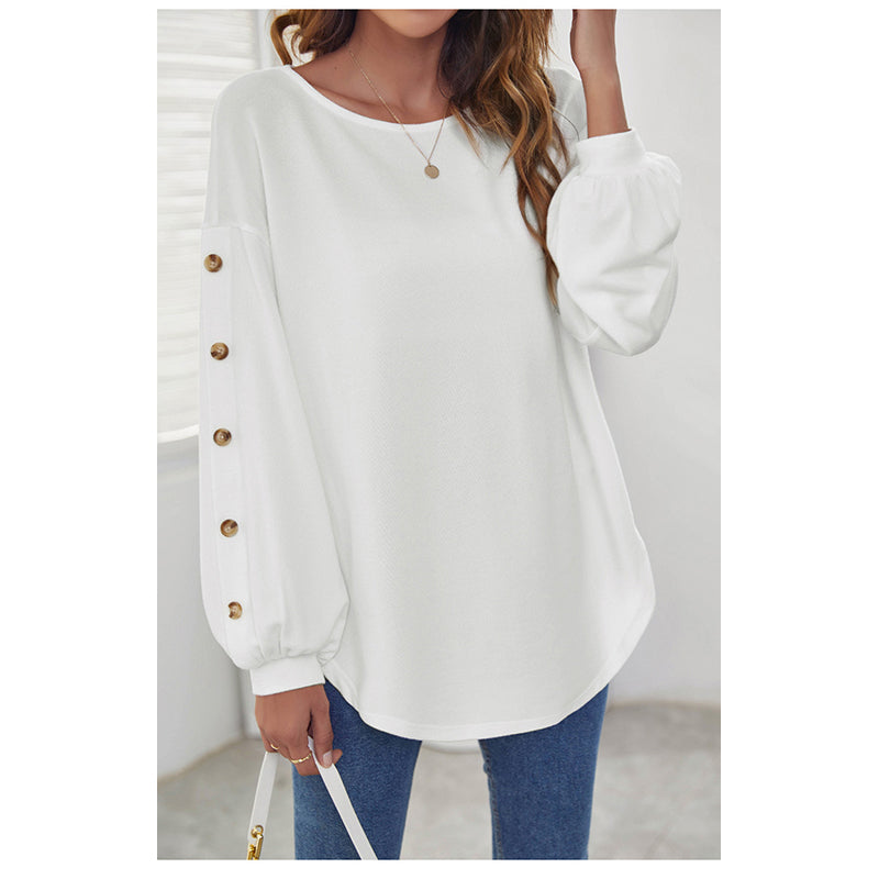 Women White Pullover