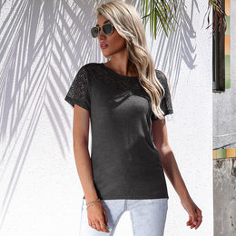 Black Round Neck Top