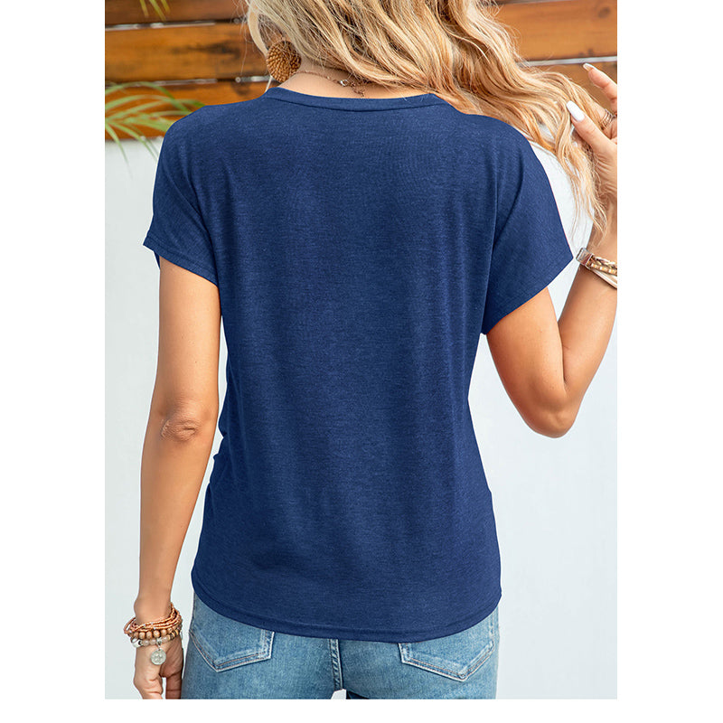Round Neck Extended Sleeves Top