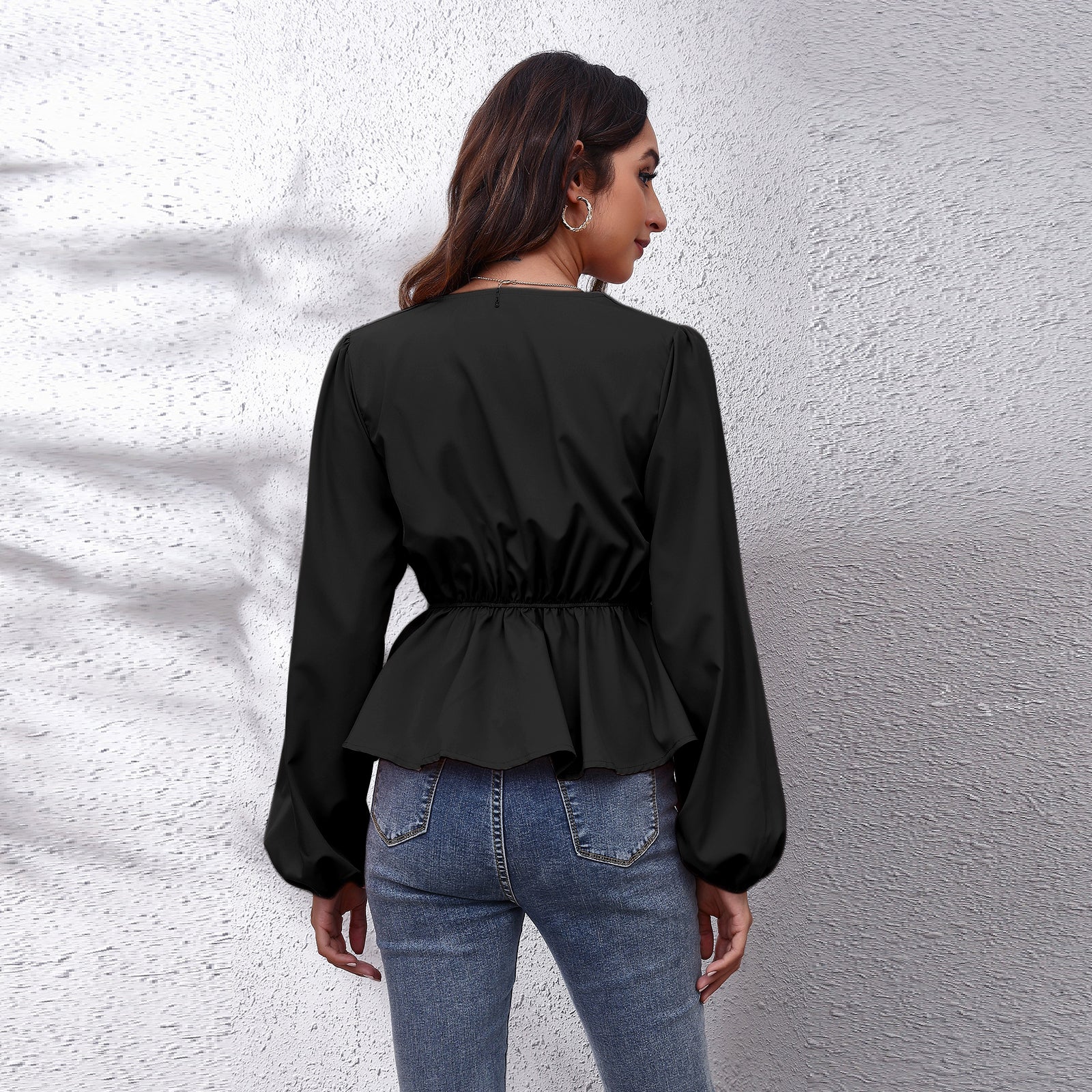Black Wrap Top