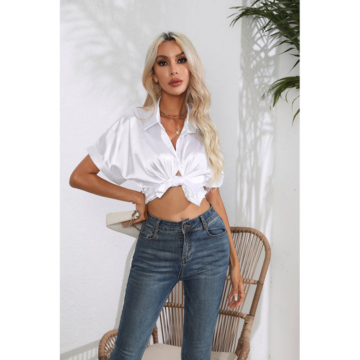 White Extended Sleeves Casual Shirt