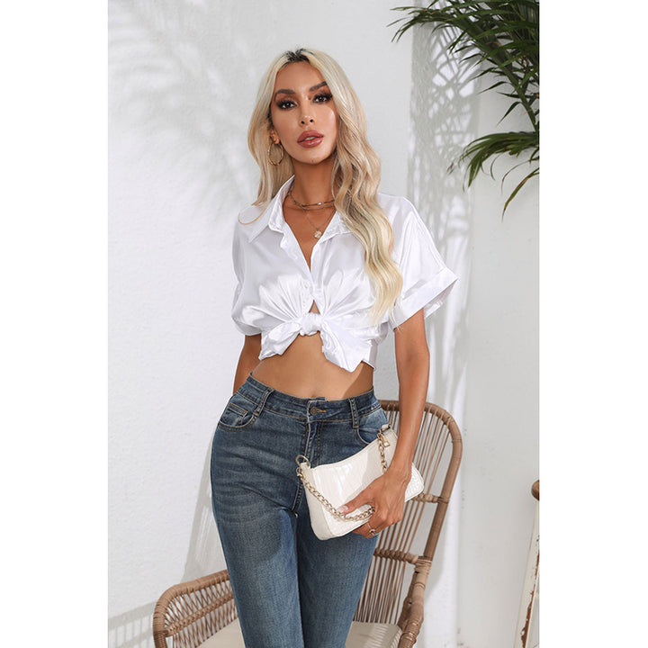 White Extended Sleeves Casual Shirt