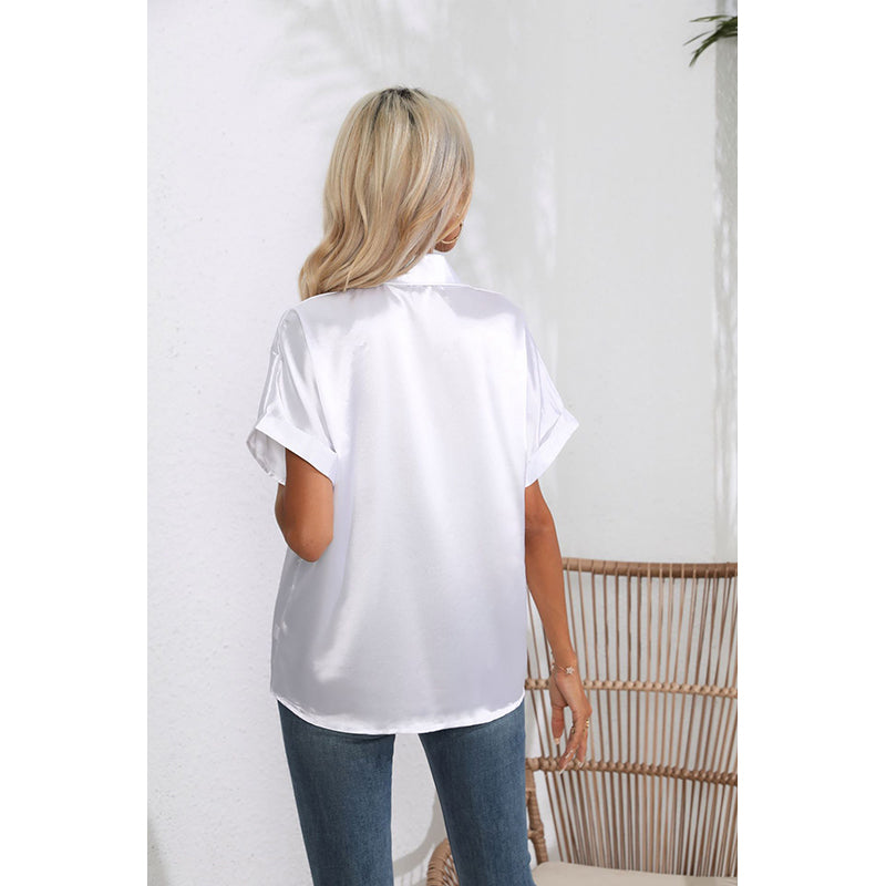 White Extended Sleeves Casual Shirt