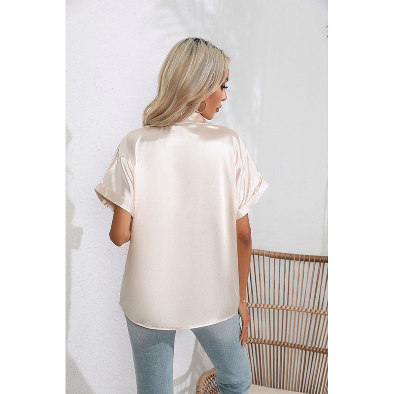 Beige Extended Sleeves Casual Shirt