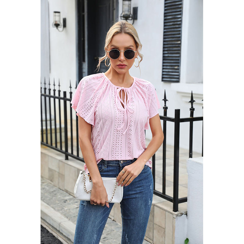 Tie-Up Neck Top