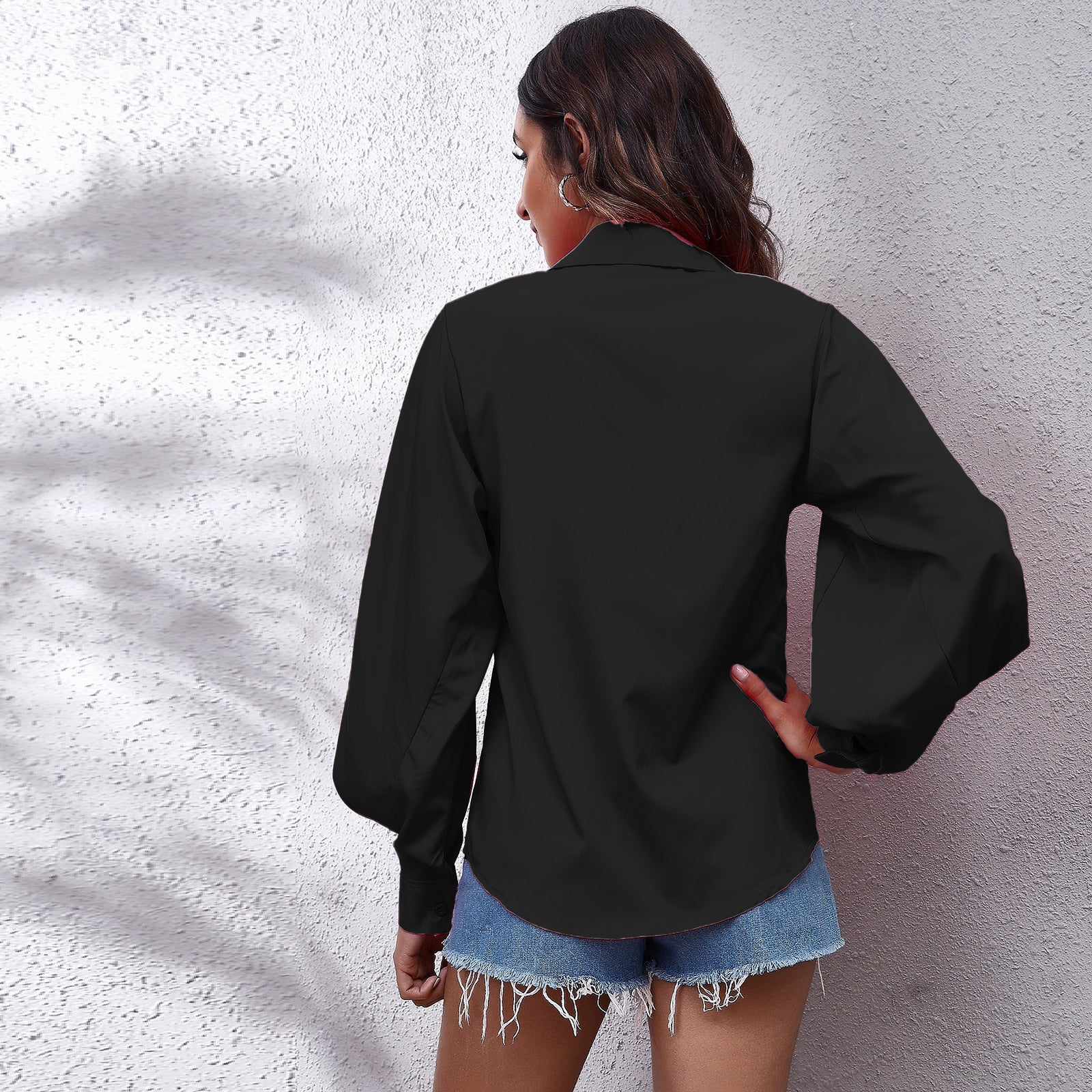 Black Shirt Style Top