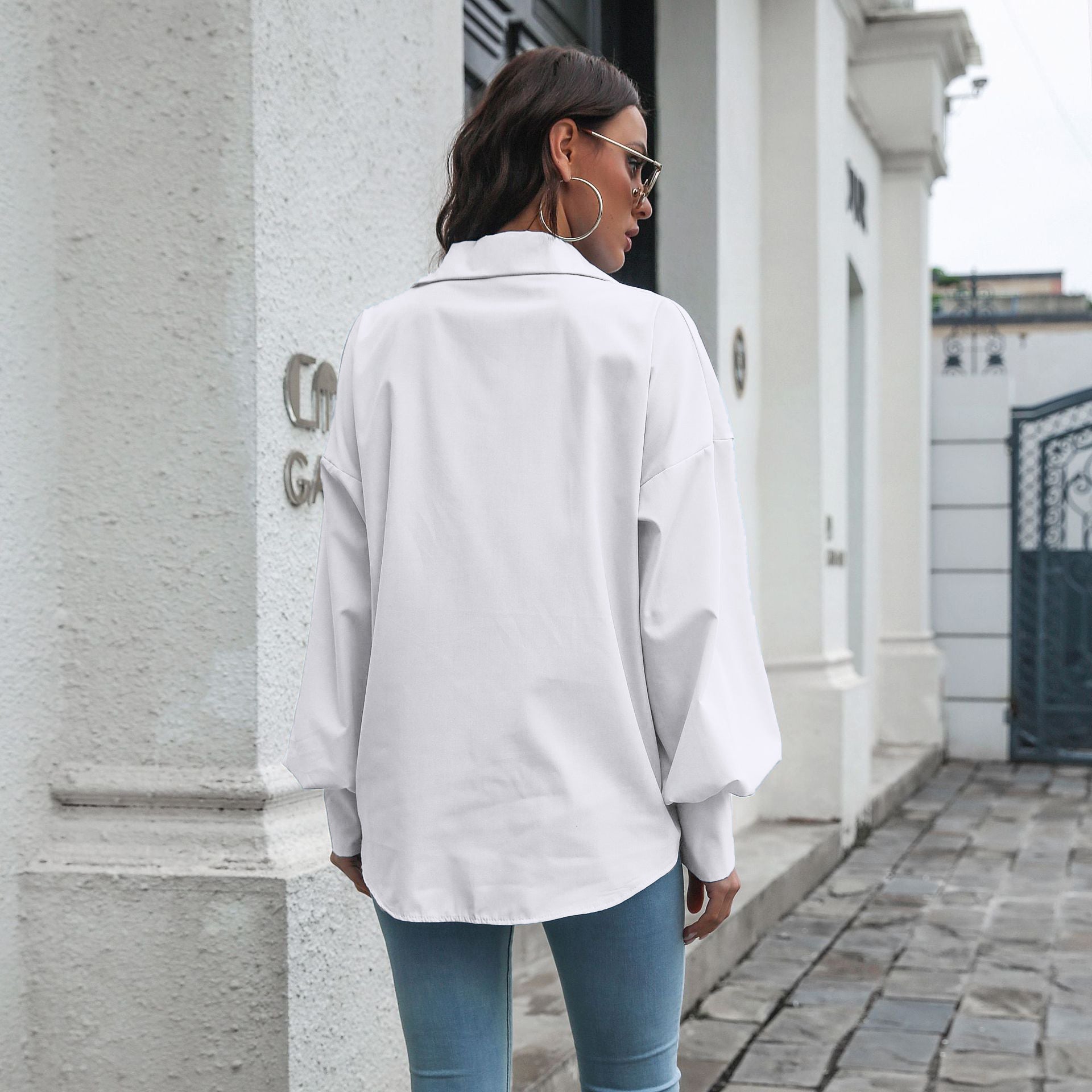 White Shirt Style Top