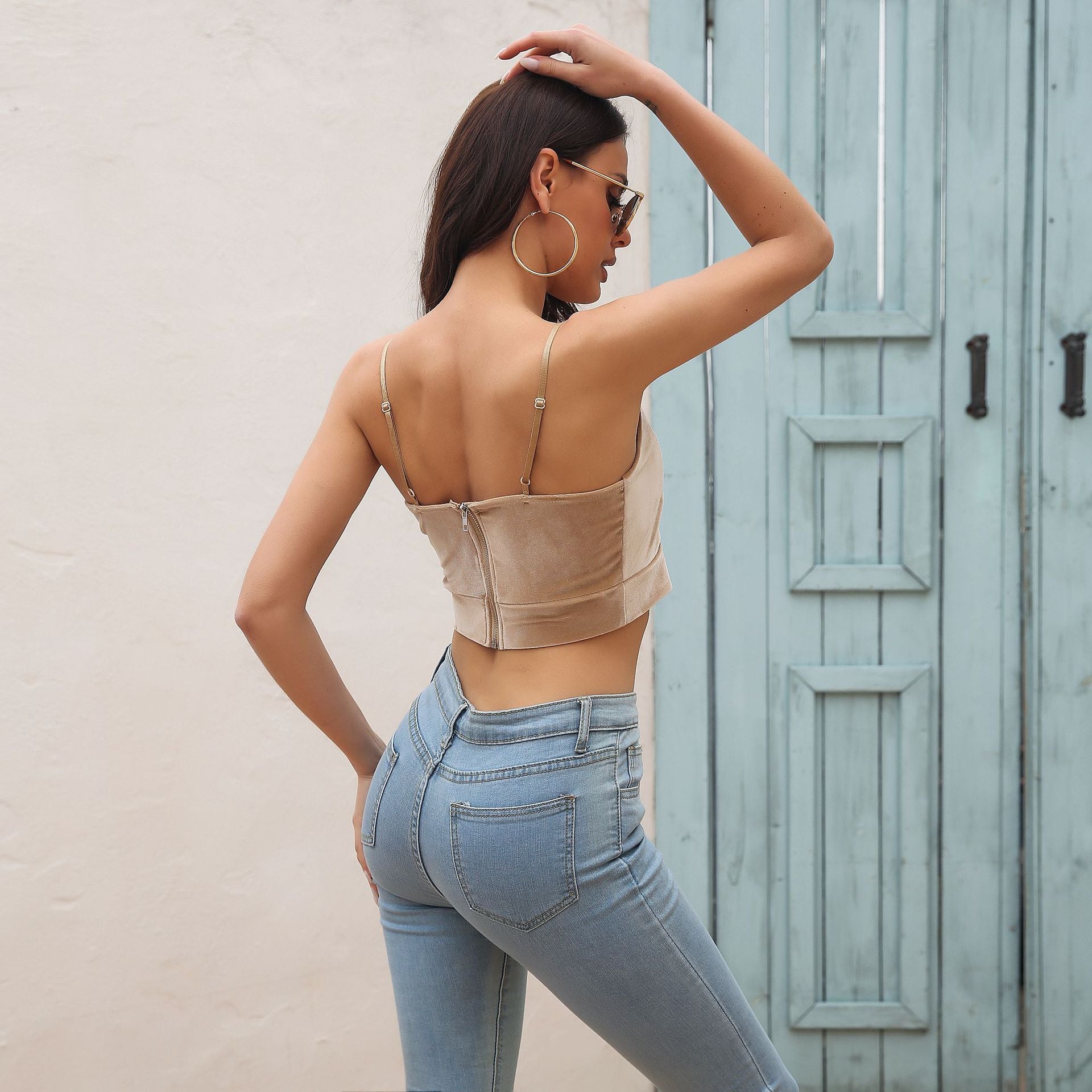 V-Neck Crop Top