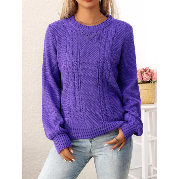 Women Cable Knit Pullover