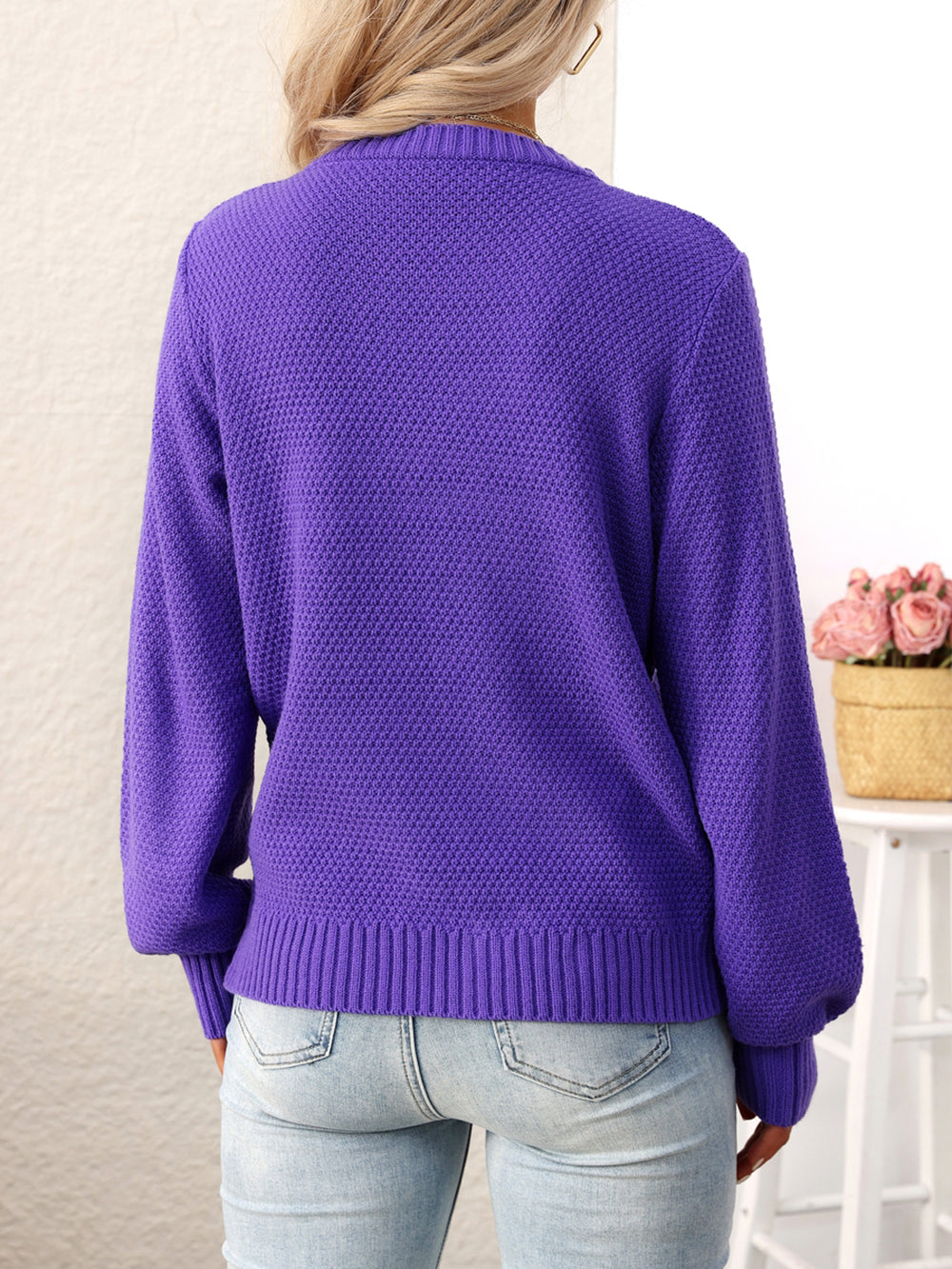 Women Cable Knit Pullover