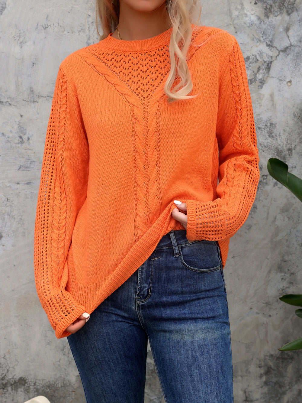 Women Self Design Pullover
