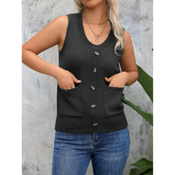Women Solid Sweater Vest